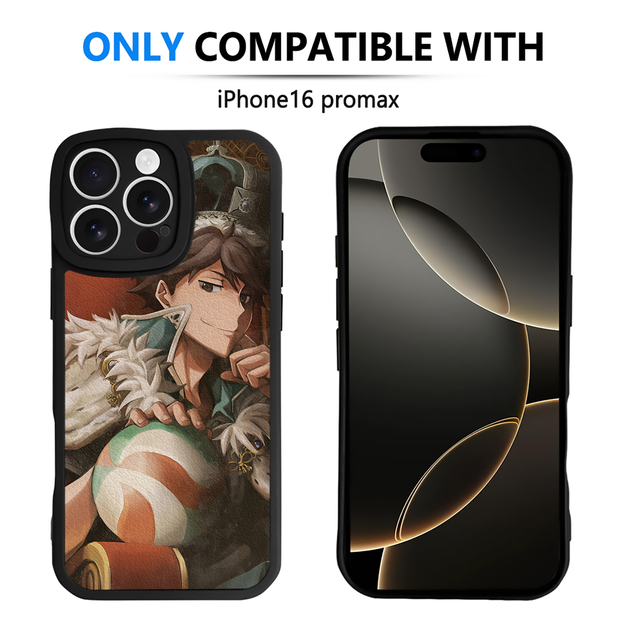 （画像用） ハイキュー!! Haikyu!! 【iPhone 16シリーズ対応】シリコンスマホケース（レザー調） 材質：シリコン
